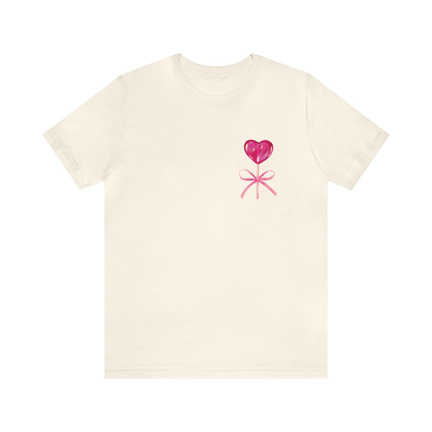 Pink Heart Bow Tee
