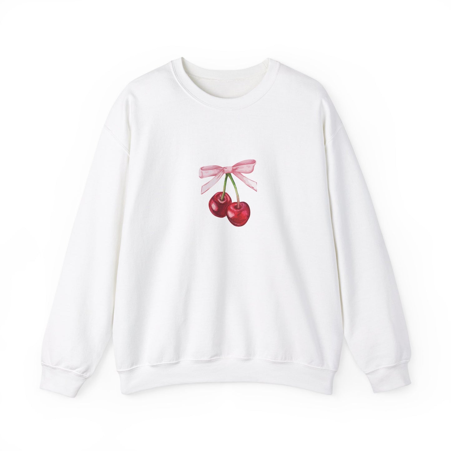 Pink Bow Cherry Sweatshirt