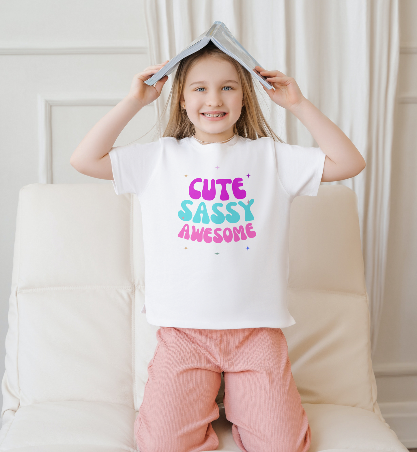 Littles Cute Sassy Awesome Tee