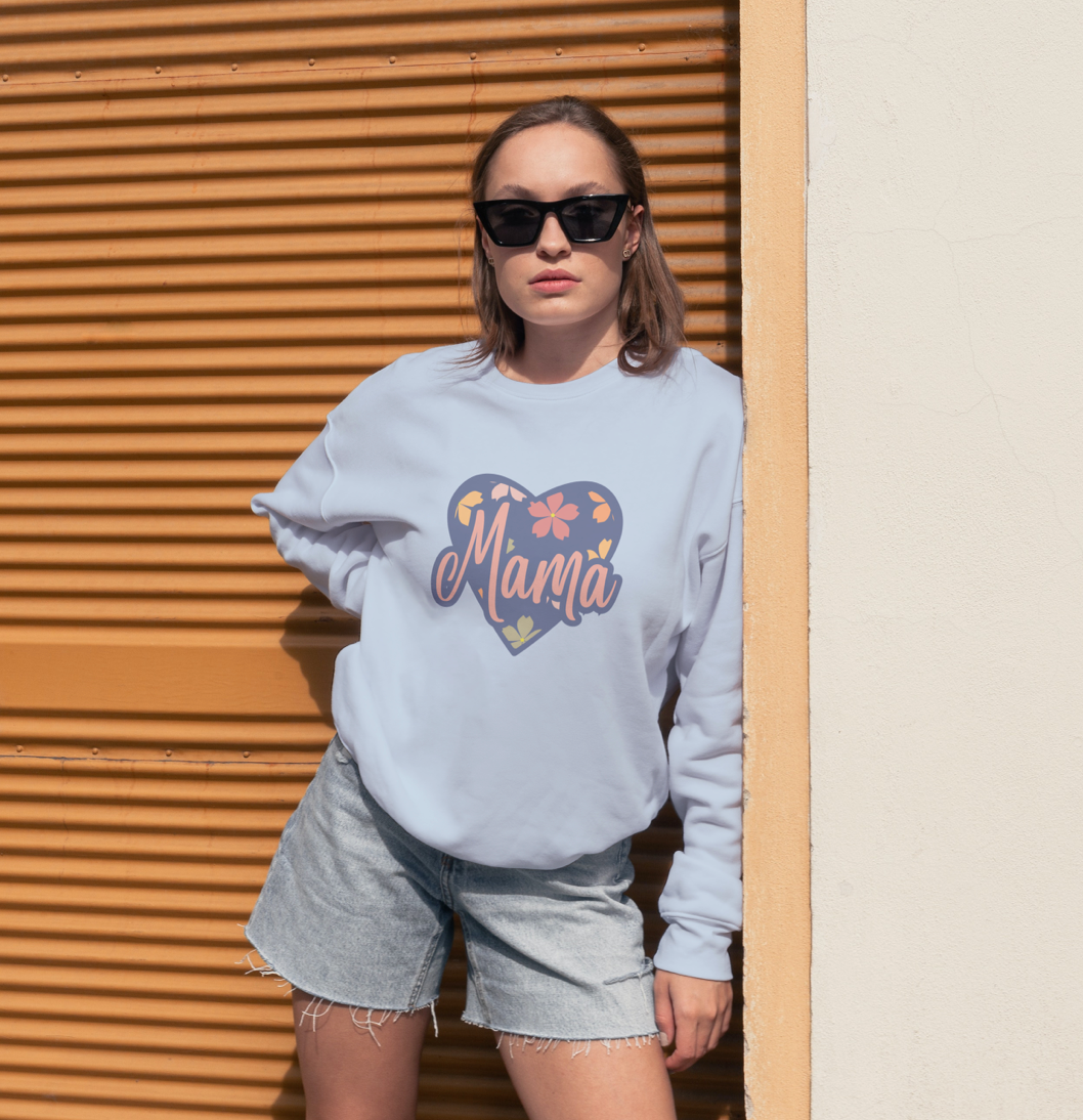 Floral Heart Mama Sweatshirt
