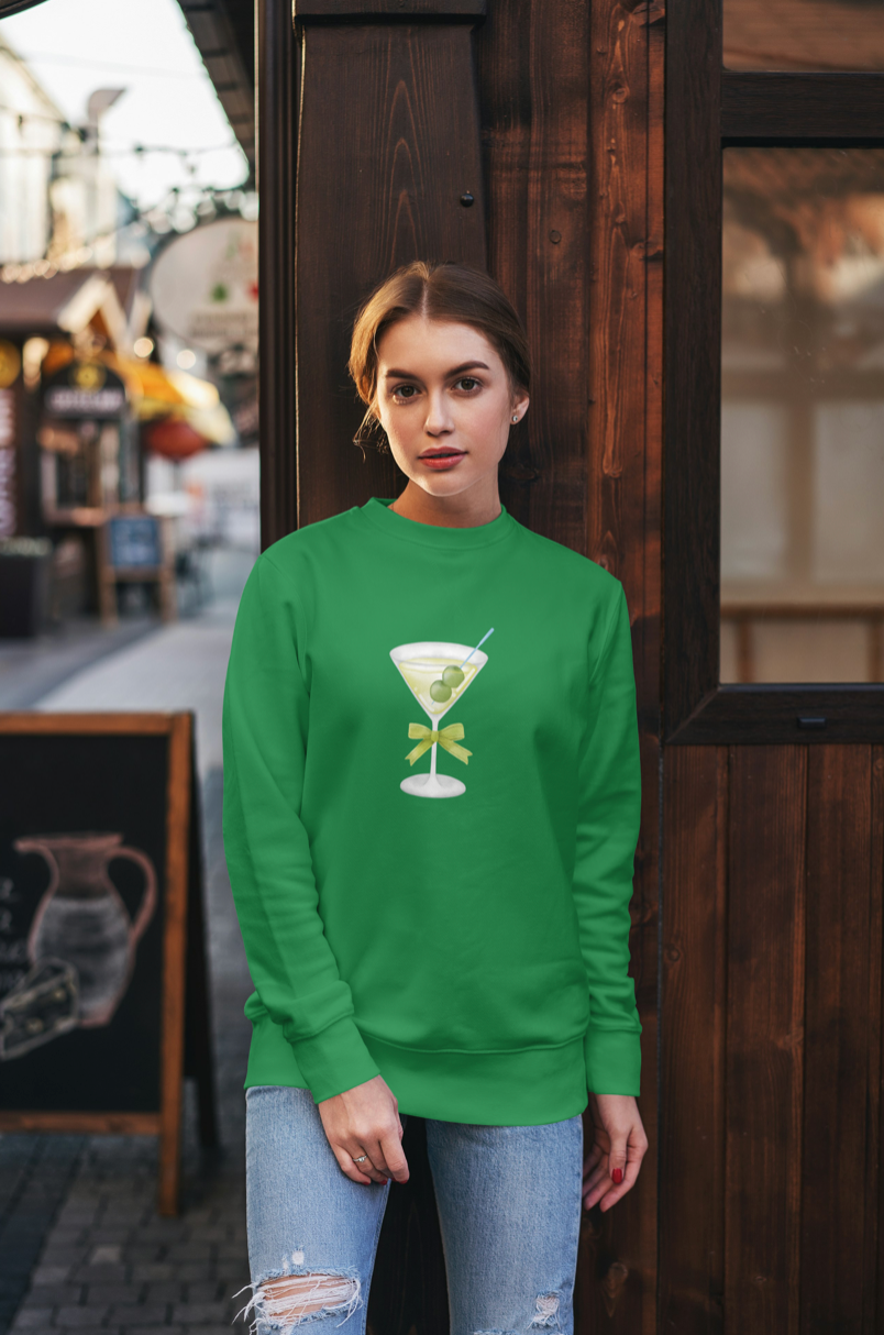 Martini with a Bow Sweatshirt