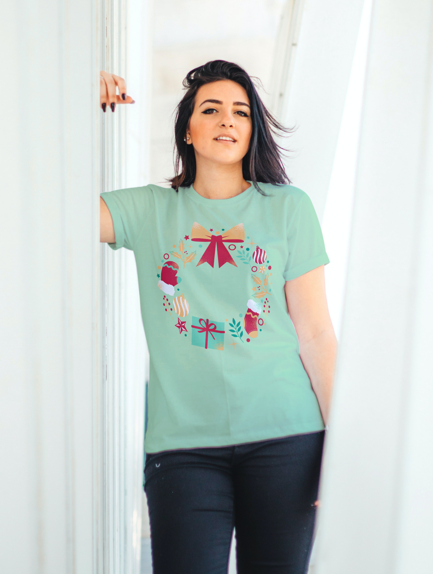 Christmas Wreath Tee