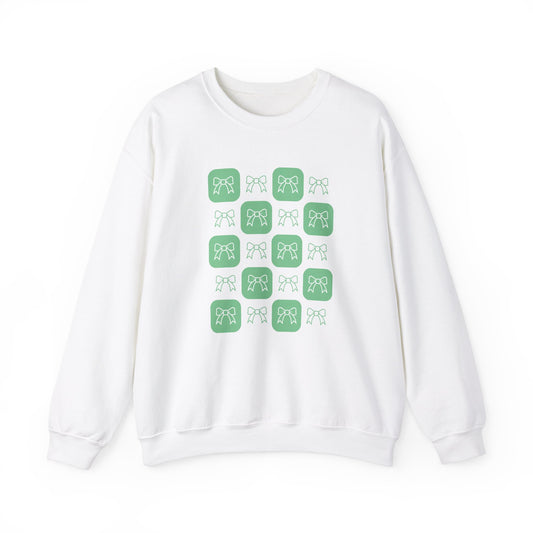 Green Bow Square Sweatshirt