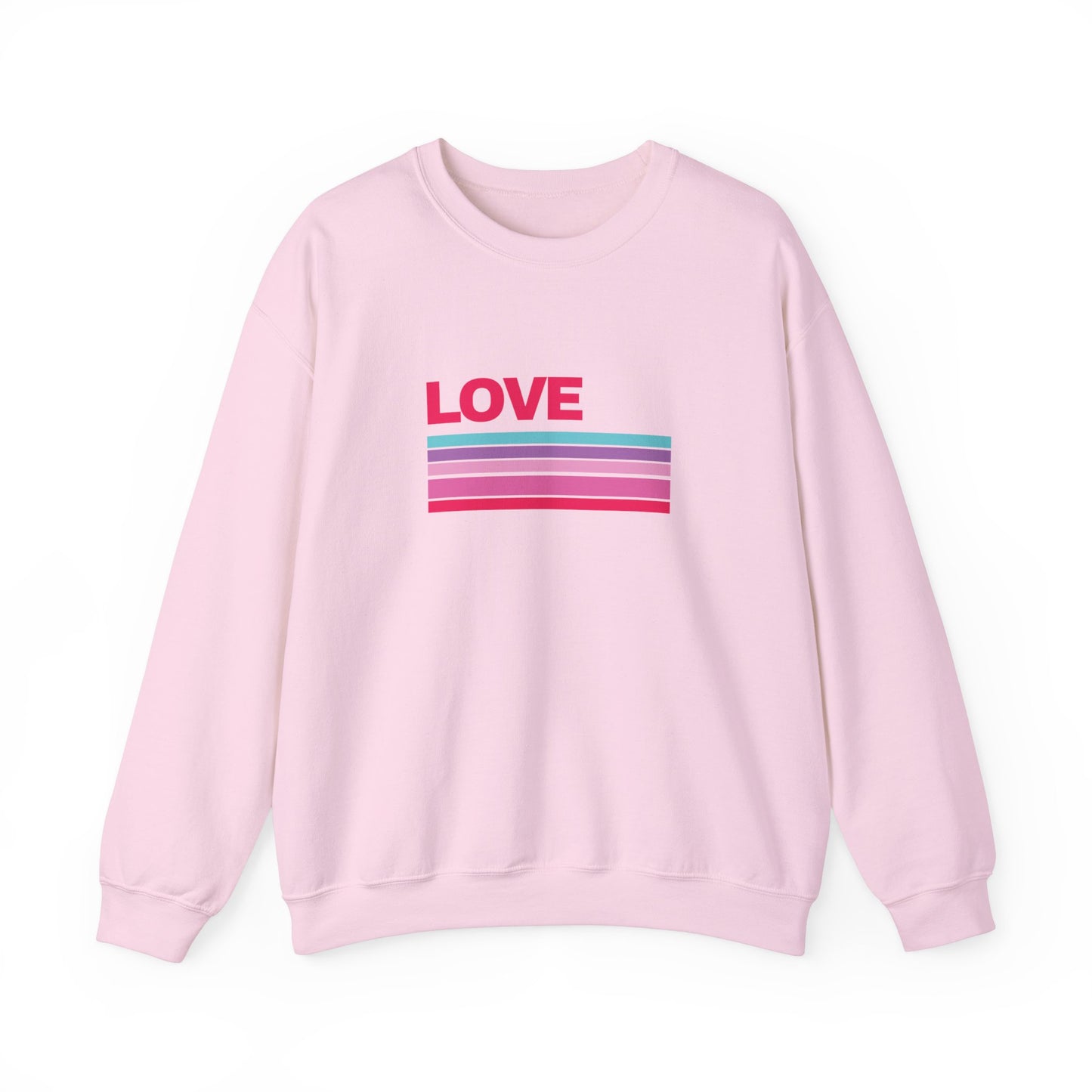 Love Striped Sweatshirt